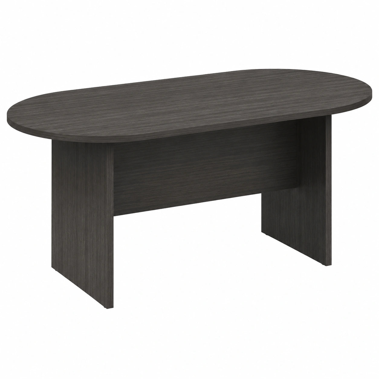 Tavolo da riunione radiale in rovere grigio, diametro 180 cm