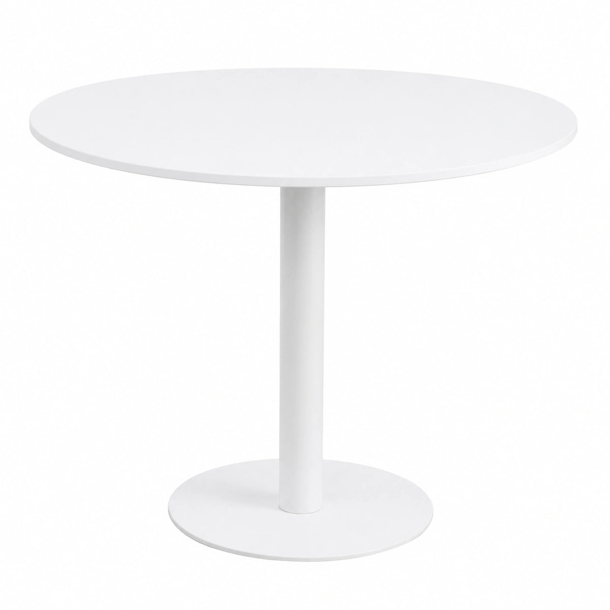 Tavolo da Pranzo Rotondo - Divano Piccolo Minimalista Caff¨¨, Bianco