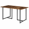 Tavolo da pranzo Merido, Rovere rustico, grigio, 140 ¡Á 80 cm, adatto per 4 persone