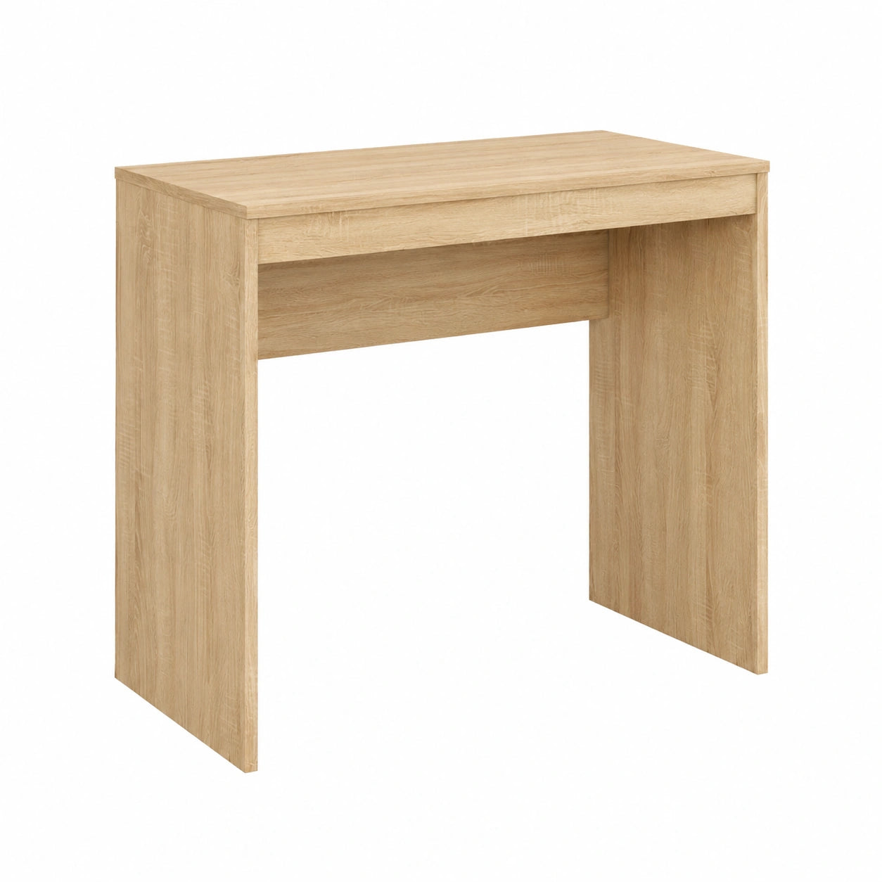 Tavolo per computer, piccolo, in legno di rovere Sonoma, 90 ¡Á 40 ¡Á 72 cm, adatto per soggiorno