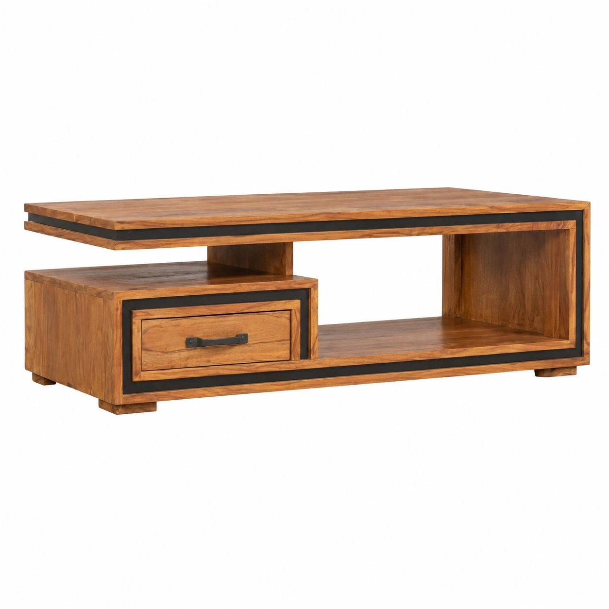 Divano Scrivania Salvaspazio Tavolino Da Divano Laterale Tavolo Salvaspazio Tavolino da Salotto 100 ¡Á 45 ¡Á 33 cm in Legno Massello di Acacia per Sala