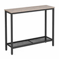 Consolle Ingresso, 75 cm Tavolo Console Stretto, Piccolo Tavolo da Divano con Ripiano Portaoggetti, per Corridoio, Soggiorno