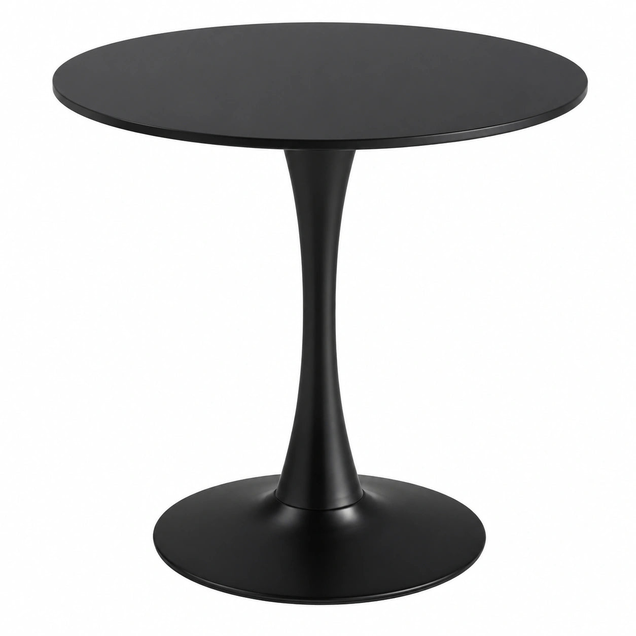 Tavolo Rotondo Bianco - Semplice per il Tempo Libero, Nordico, per Negoziare T¨¨ al Latte, Tulipano, Balcone - Piccolo con Sedie (60 cm)