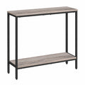 Consolle Ingresso, 75 cm Tavolo Console Stretto, Piccolo Tavolo per Decorazioni, Tavolino da Divano con Ripiano, Corridoio